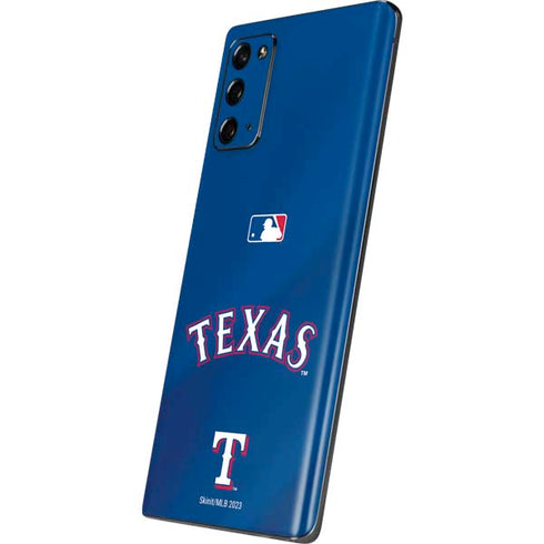 MLB Texas Rangers Alternate/Away Jersey Galaxy Note20 5G Skin
